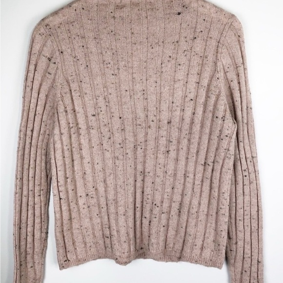 Madewell wool blend Cream Cowl Neck Sweater with Ribbed Texture - Picture 2 of 8
